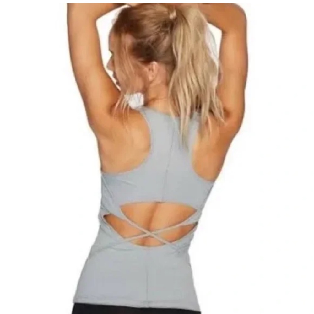Free People FP Movement Racerback Criss-Cross Tank Top
